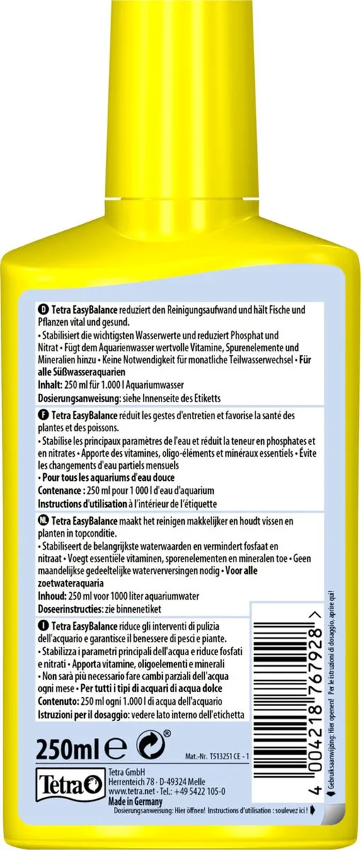 Tetra Aqua Easy Balance Waterreiniging 250ml
