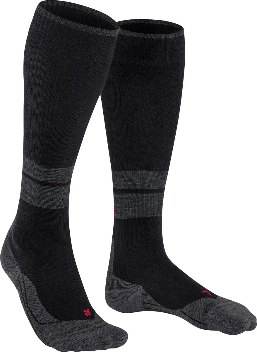 FALKE TK Energy met compressie wol functioneel materiaal wandelsokken heren zwart - maat 39-42 W3 - afbeelding 5 van 6