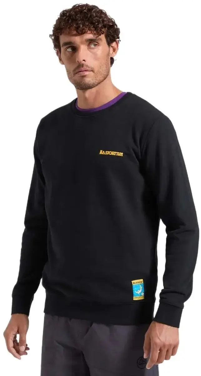La Sportiva Climbing On The Moon Sweatshirt Zwart L Man