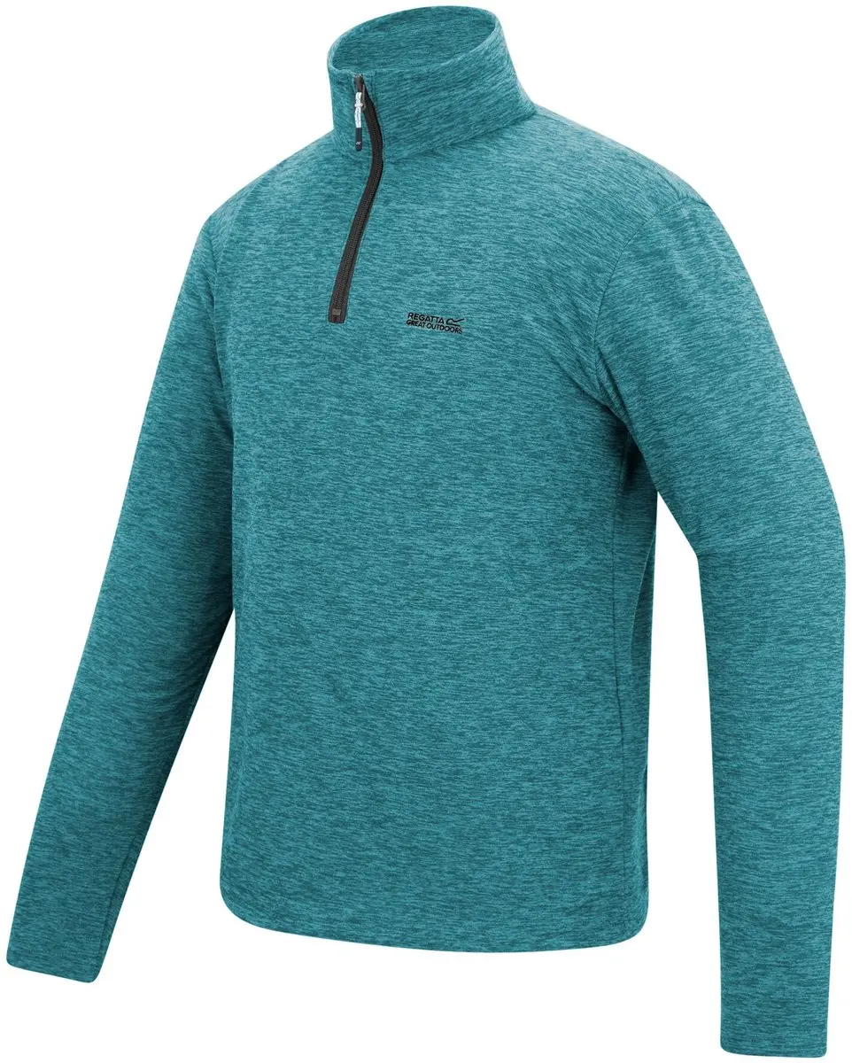 Regatta Thompson Marl Half Zip Fleece heren - Groen - afbeelding 2 van 6