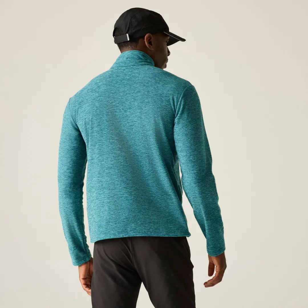 Regatta Thompson Marl Half Zip Fleece heren - Groen - afbeelding 4 van 6