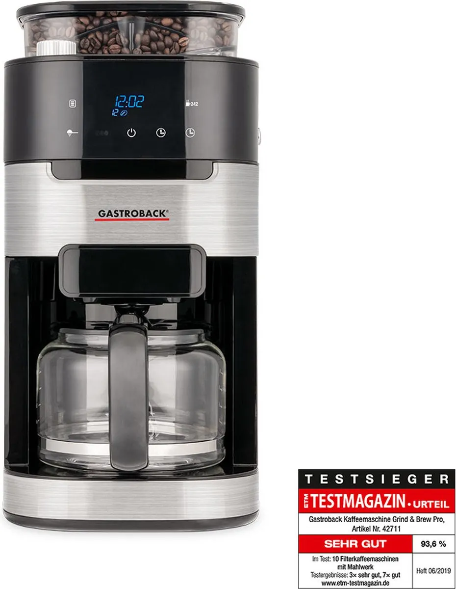 Gastroback Grind & Brew Pro 42711 Filterkoffiezetapparaat