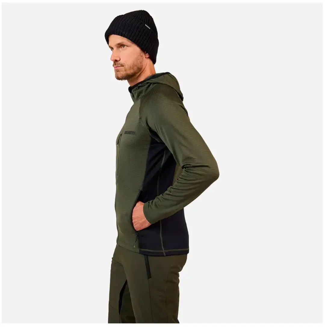Rossignol Blackside Mix Fleece Jas - Olive Shadow - S - afbeelding 3 van 4