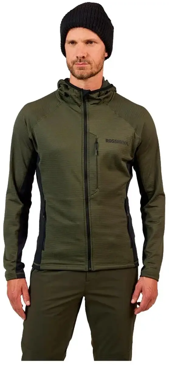 Rossignol Blackside Mix Fleece Met Volledige Rits Groen S Man