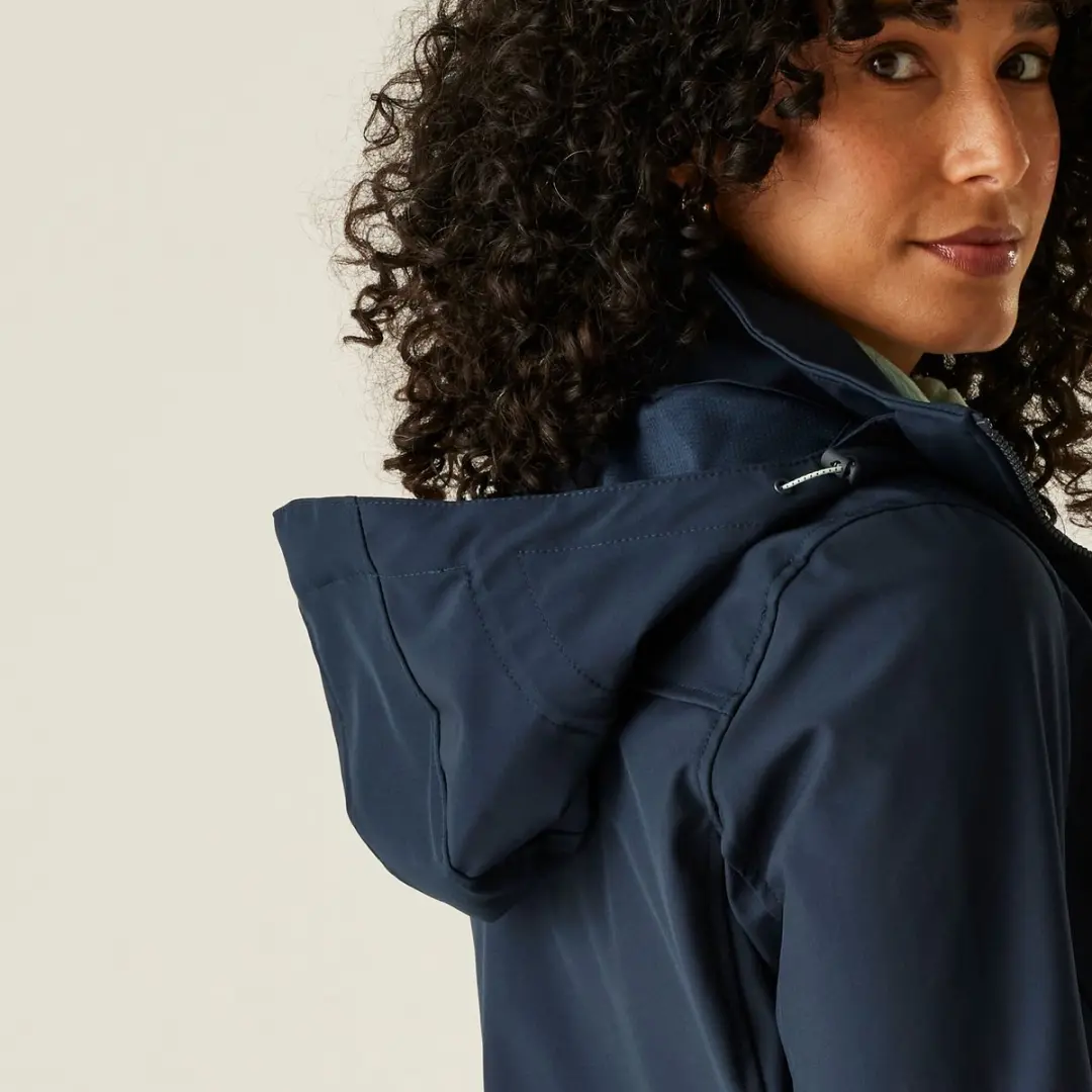 Regatta Carisbrooke Dames Wandelsjas Softshell - Blauw - afbeelding 2 van 6