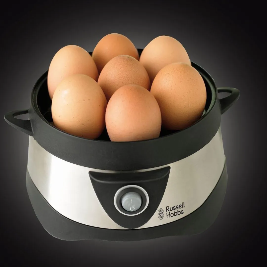 Russell Hobbs Eierkoker Stylo 14048-56 - 7 Eieren - Grijs/Zwart