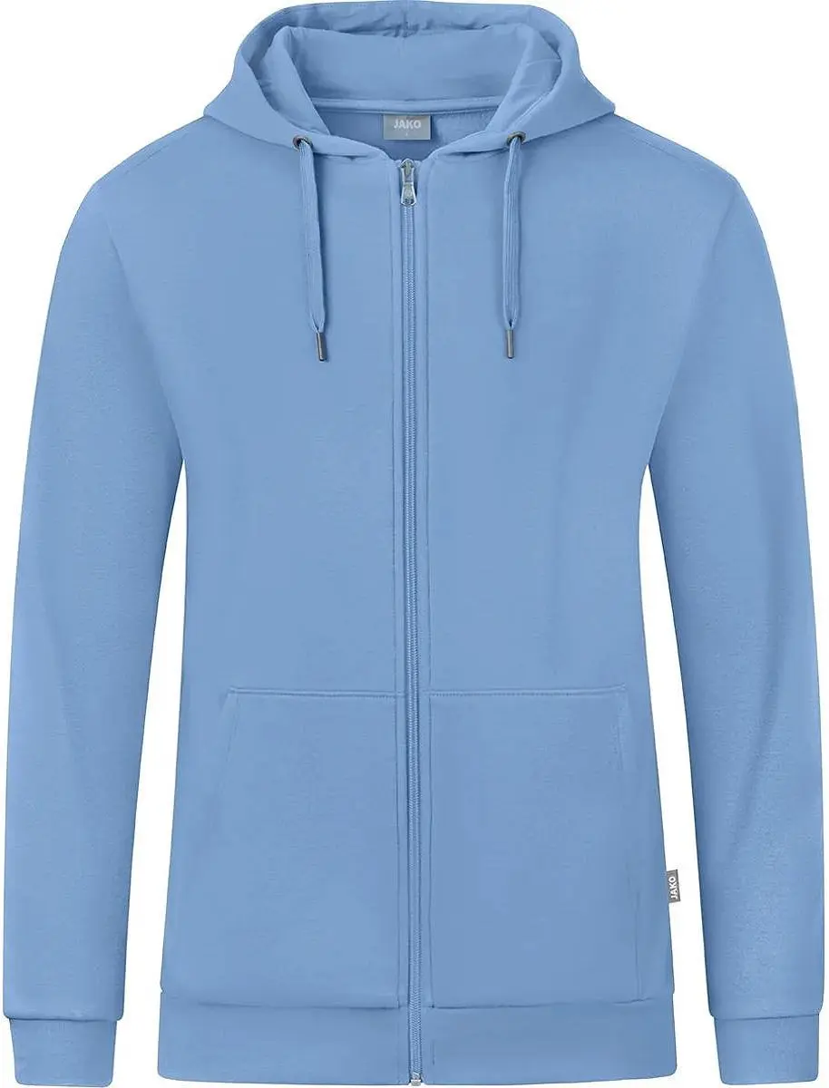 JAKO Organic Jas met Kap Heren - Lichtblauw - L