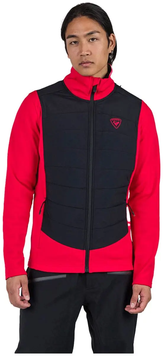 Rossignol Classique Hybrid Fleece Met Volledige Rits Rood M Man
