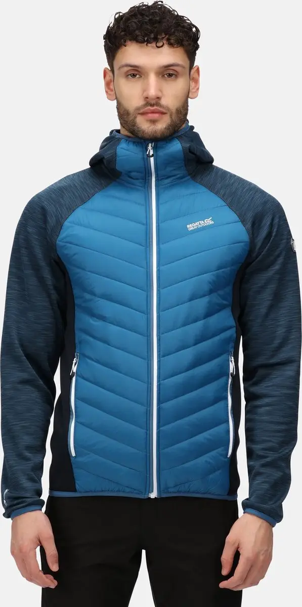 De Regatta Andreson VI Hybrid jas - outdoorjas - heren - lichtgewicht - waterafstotend - Lichtblauw