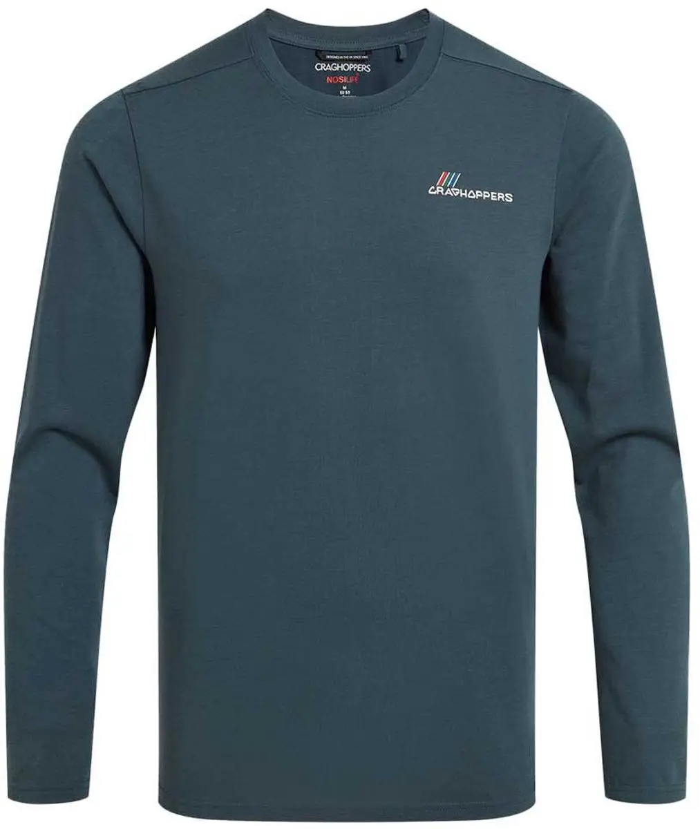 Craghoppers Nosilife Abel T-shirt Met Lange Mouwen Blauw 2XL Man