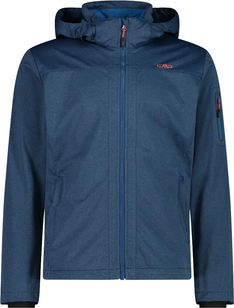 Cmp Zip Hood 39a5027m Softshelljack Blauw 2XL Man