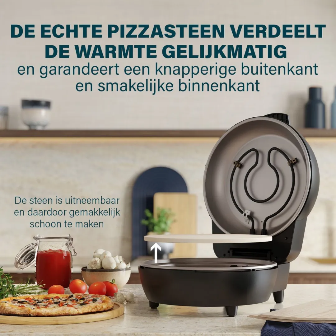 Princess 115005 Pizzaoven 1200W - 30cm - Zwart - afbeelding 6 van 6