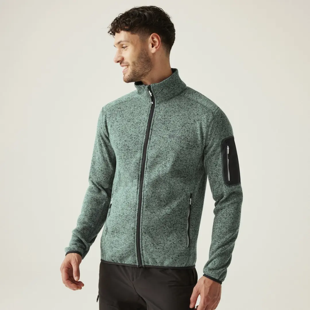 Fleece Heren Hiking Hoge Kraag Newhill