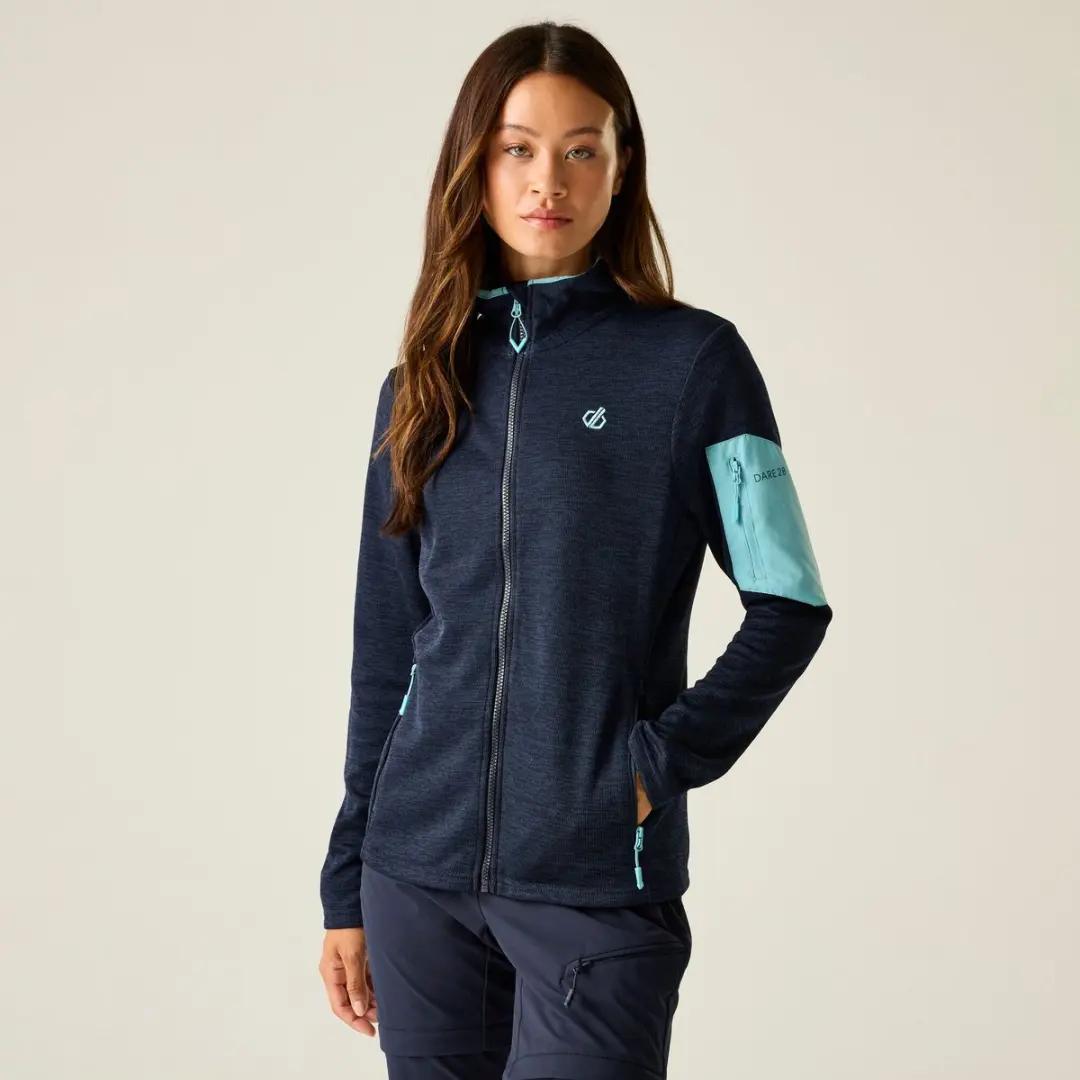 Dare2b Torrek Ii Fleece Met Volledige Rits Blauw 40 Vrouw