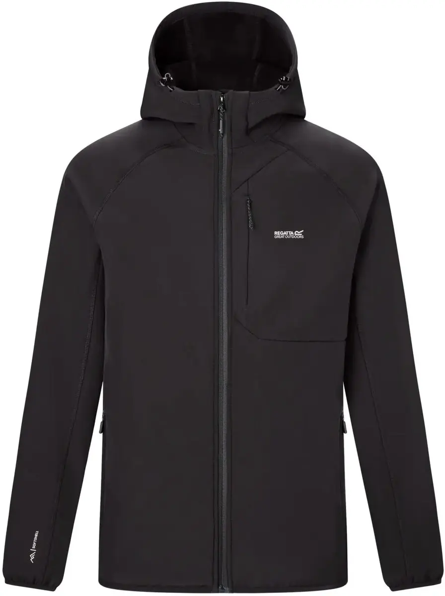 Regatta Ossek Softshelljack Zwart L Man