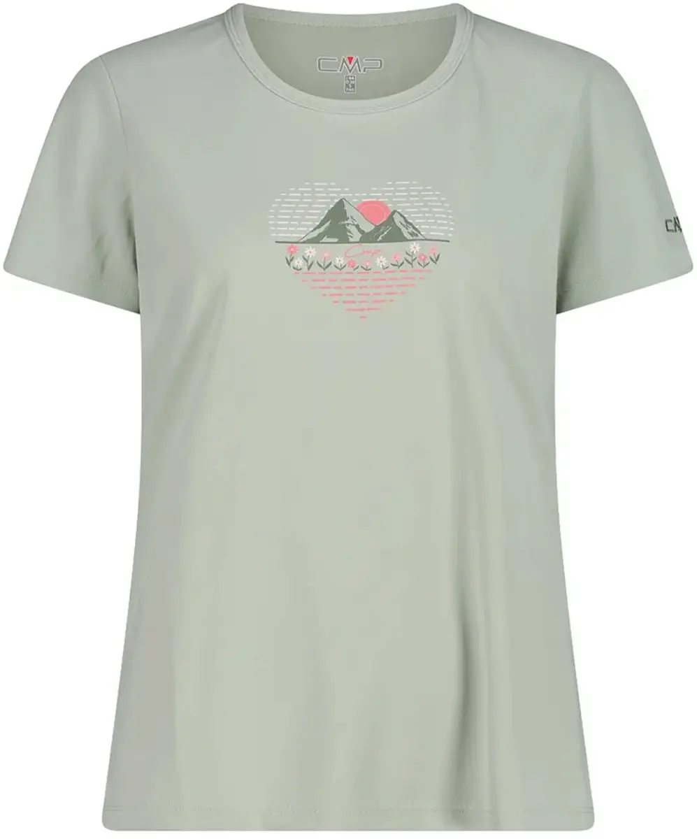 Cmp 38t6656 T-shirt Met Korte Mouwen Groen XL Vrouw