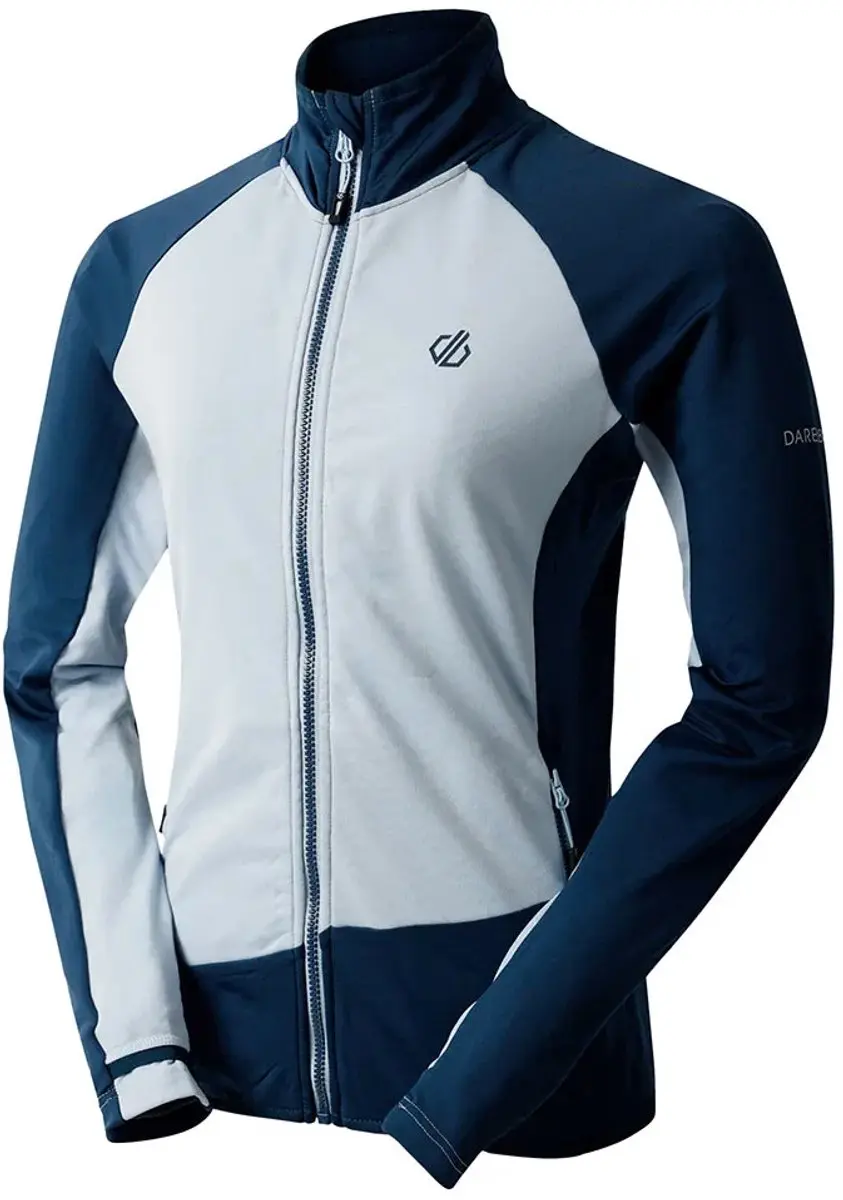 Dare2b Emerging Core Sweatshirt Met Rits Blauw 36 Vrouw