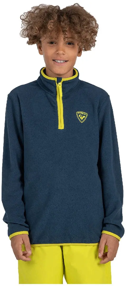 Rossignol Strawpile Fleece Met Halve Rits Blauw 10 Years Jongen
