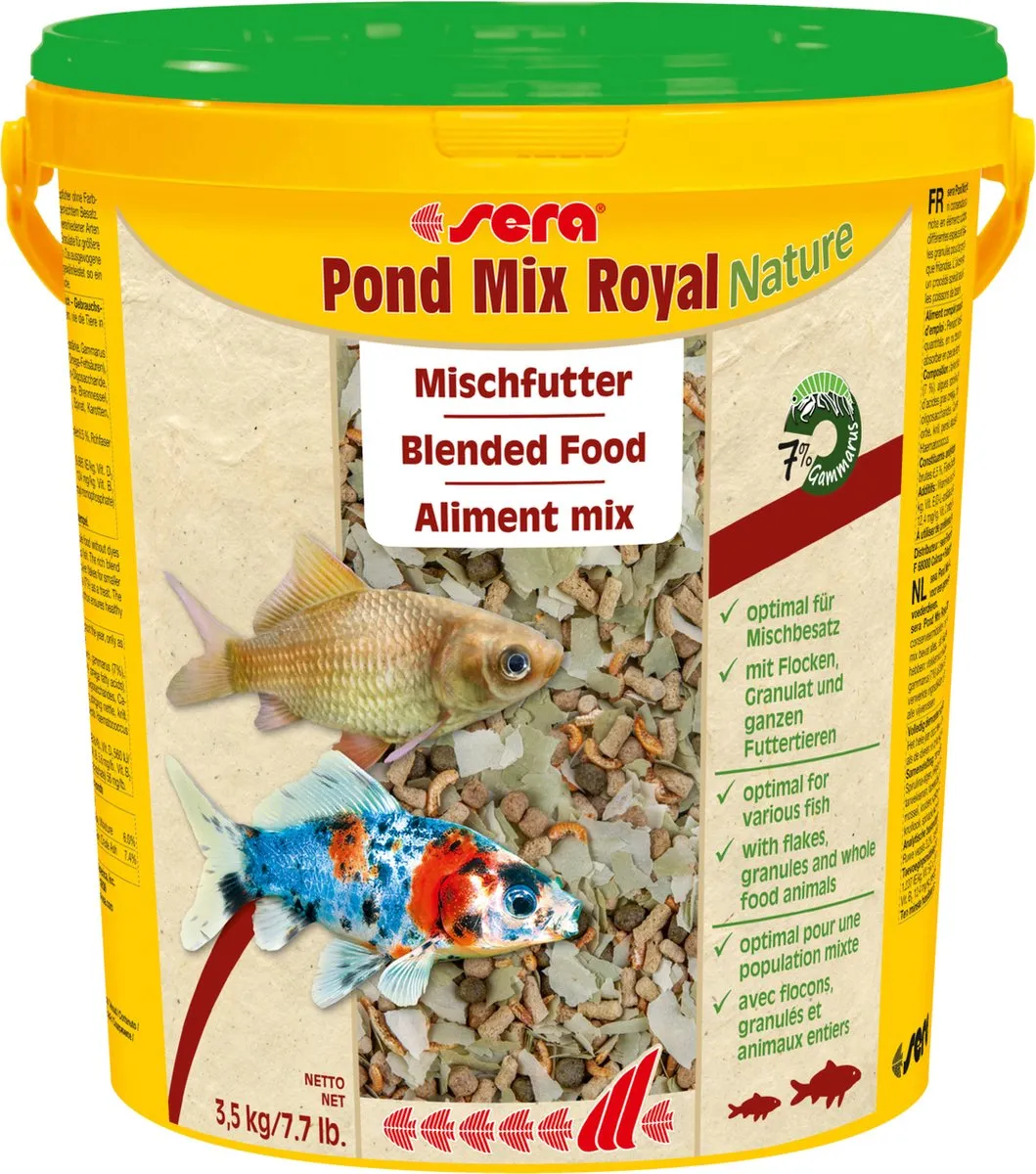 Sera Pond Mix Royal Nature Koi Voer 21L