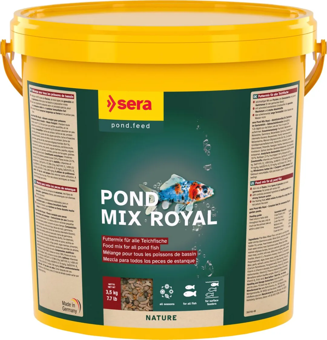 Sera Pond Mix Royal Nature Koi Voer 21L
