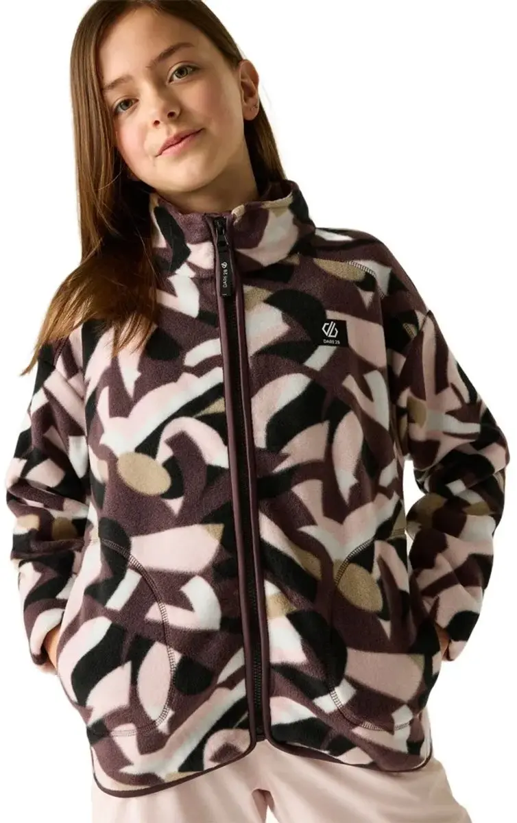 Dare2b Wing It Fleece Met Volledige Rits Bruin 7-8 Years Jongen