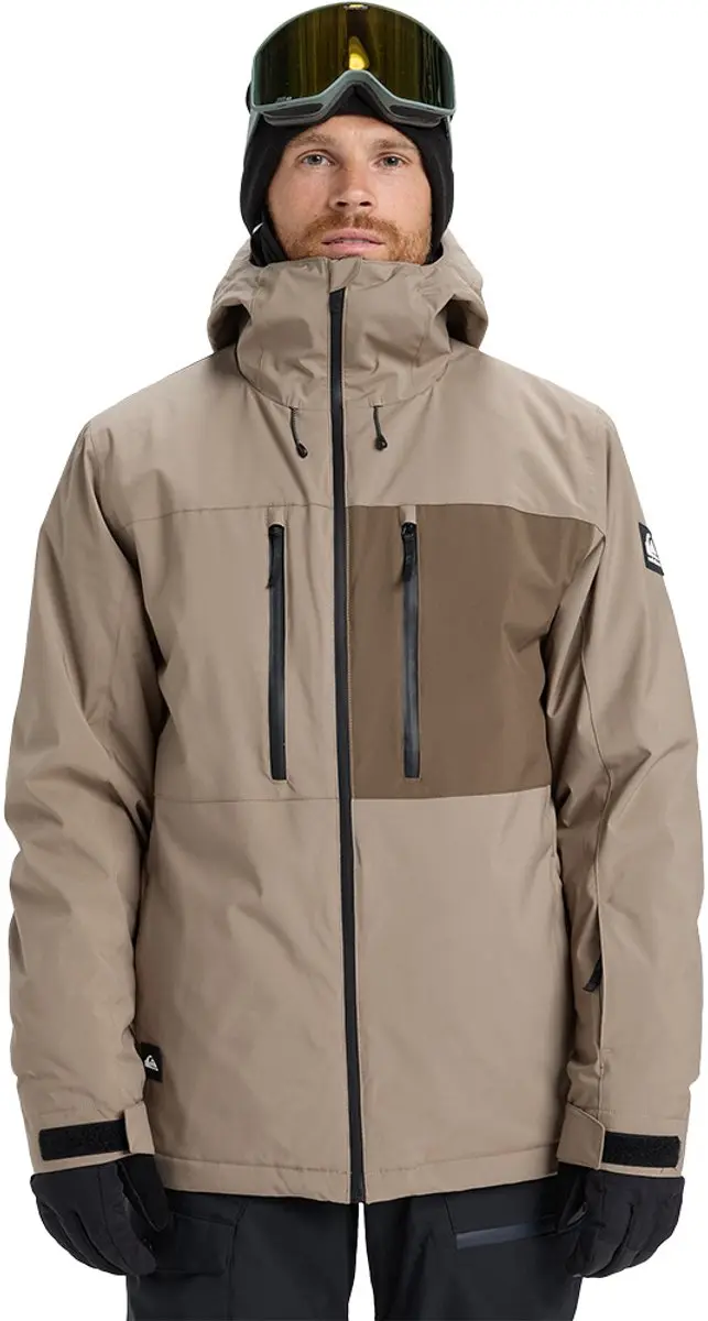 Quiksilver Sycamore Solid 20k Jas Beige S Man