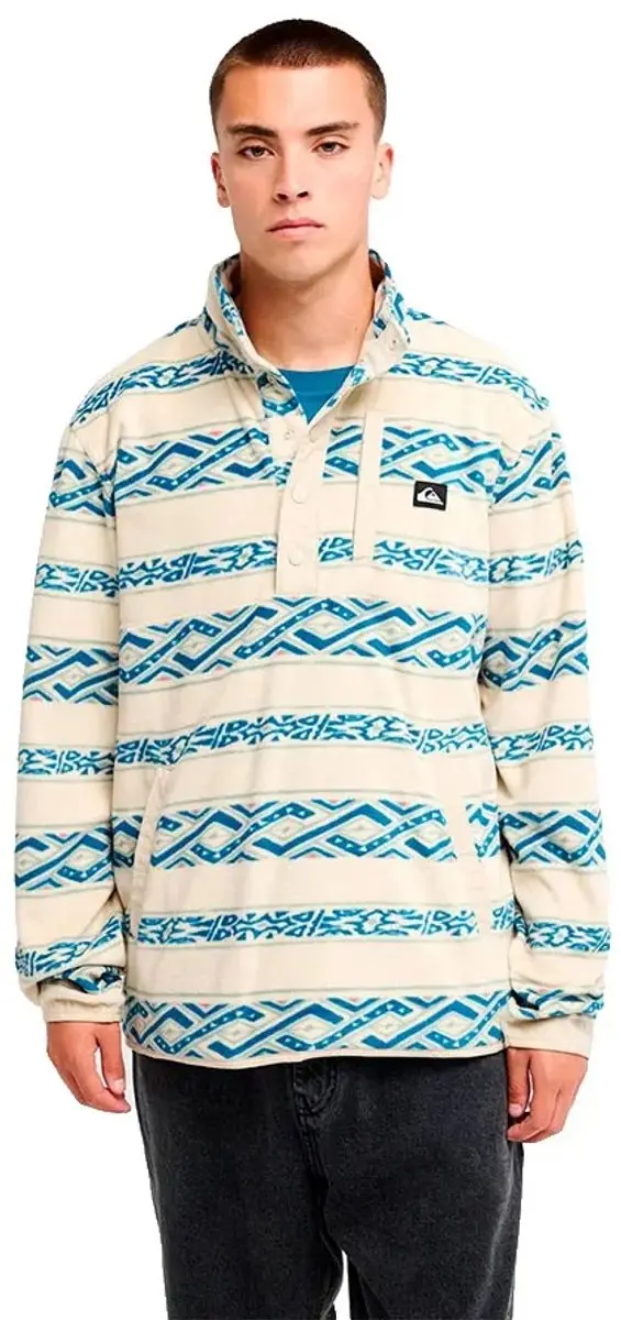 Quiksilver No Destination Fleece Met Halve Rits Geel M Man