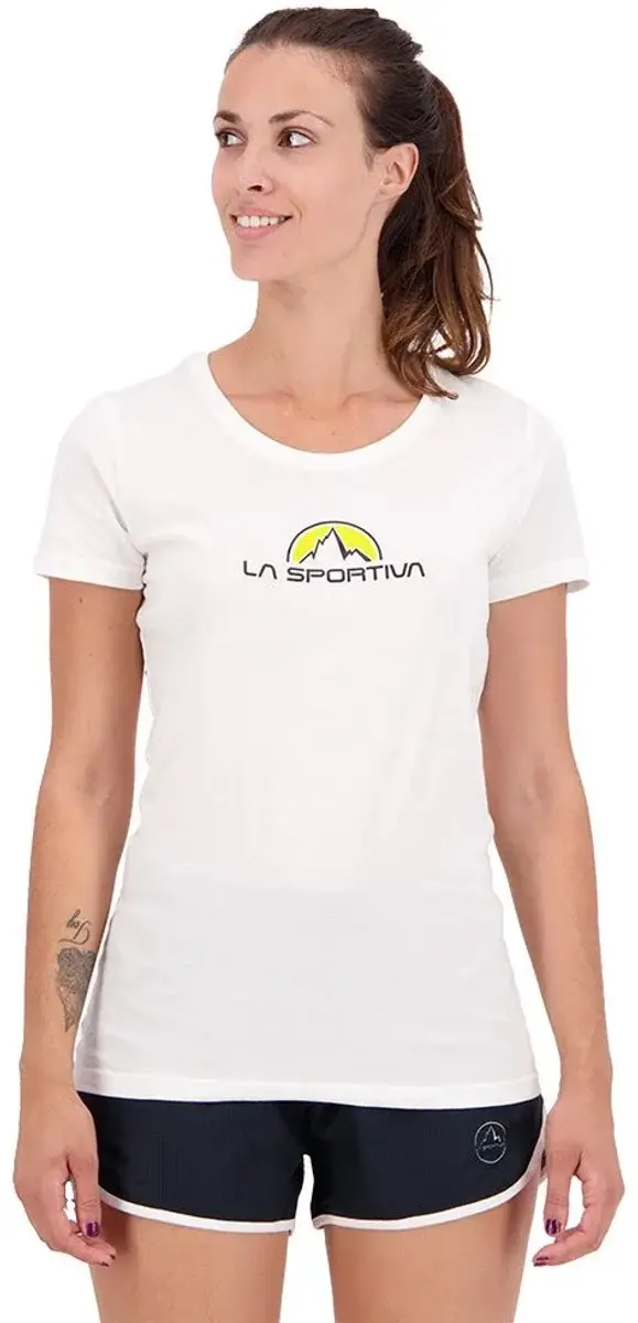 La Sportiva Footstep T-shirt Met Korte Mouwen Wit L Vrouw
