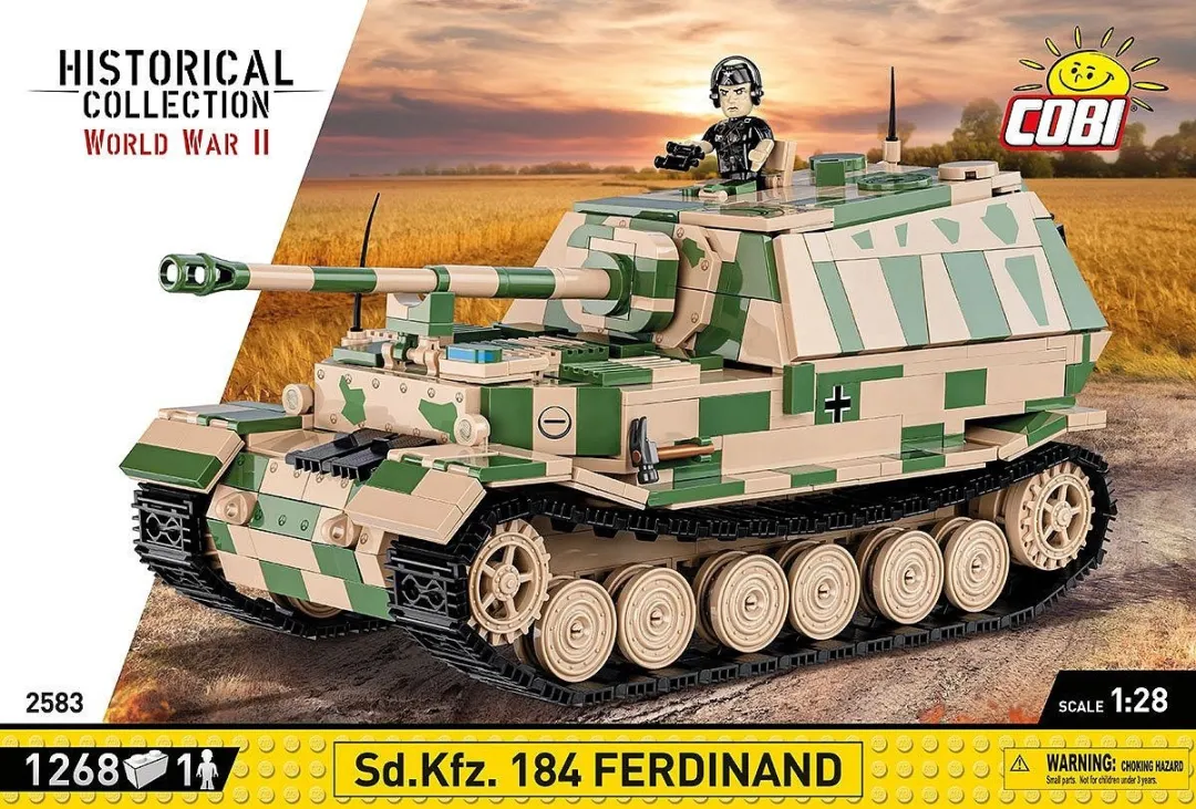 Cobi S.D.KFZ. 184 Ferdinand COBI-2583 - 1268 Onderdelen - Meerkleurig