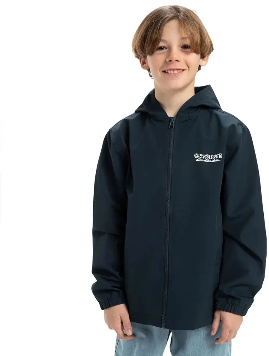Quiksilver Rain Cloud Coach Jas Blauw 12 Years Jongen