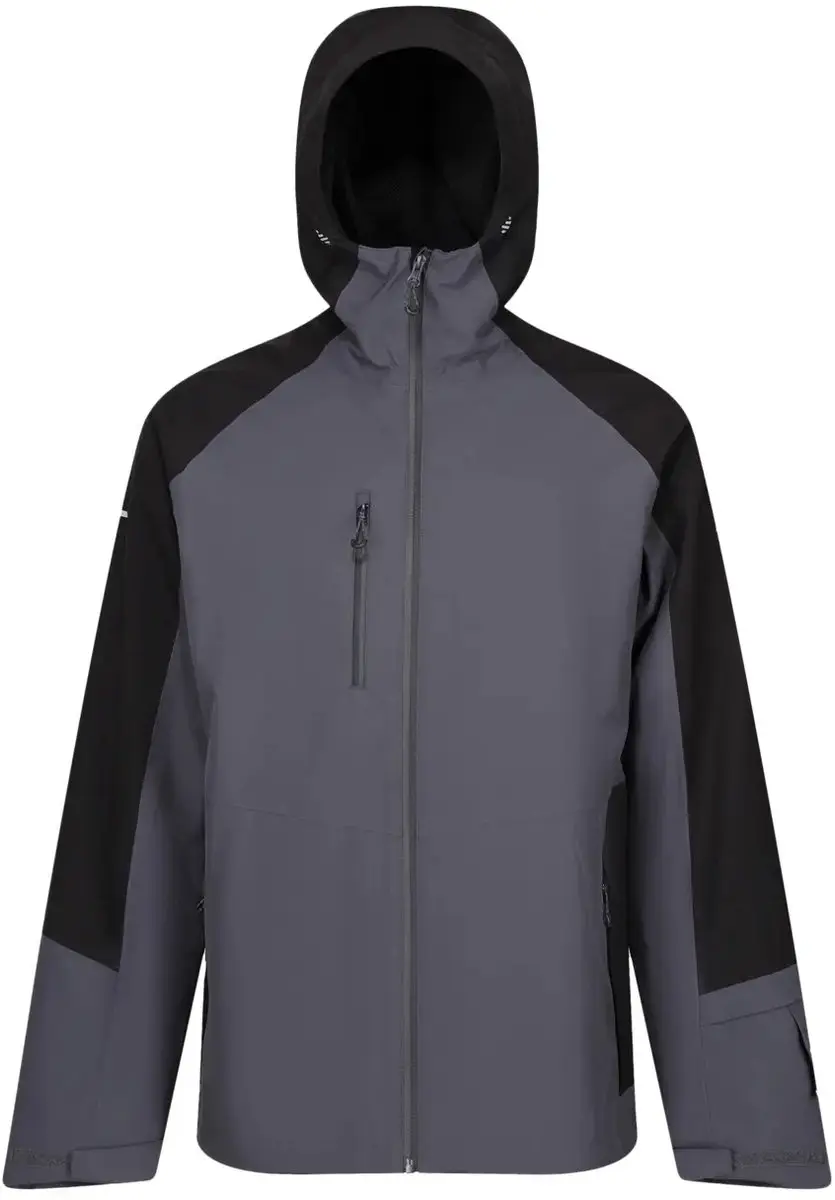 Regatta X-PRO Beacon Brite Light Waterproof Jacket RG5290 - SEAL GREY/BLACK - L