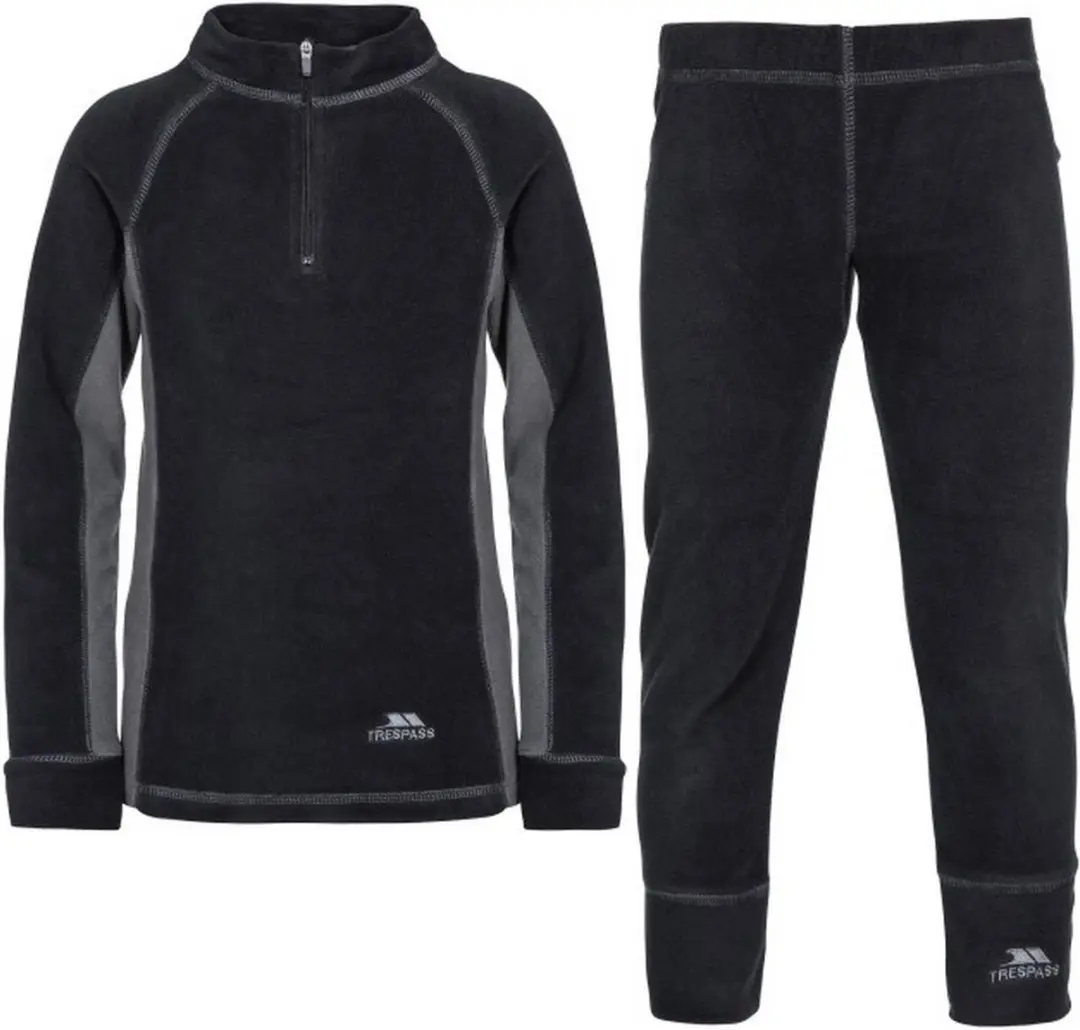 Trespass kinderfleecejas/fleecepullover Bubbles - B Kids M/fleece-basislaag zwart