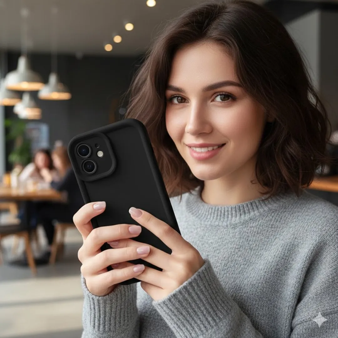 NUVEX iPhone 12 Pro Hoesje 3-delig - Zwart/Beige/Bruin