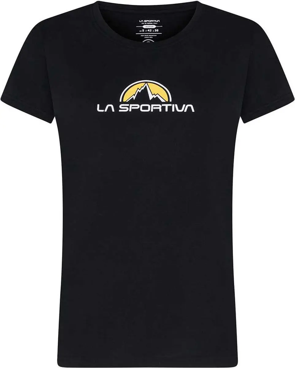 La Sportiva Brand T-shirt Met Korte Mouwen Zwart XS Vrouw