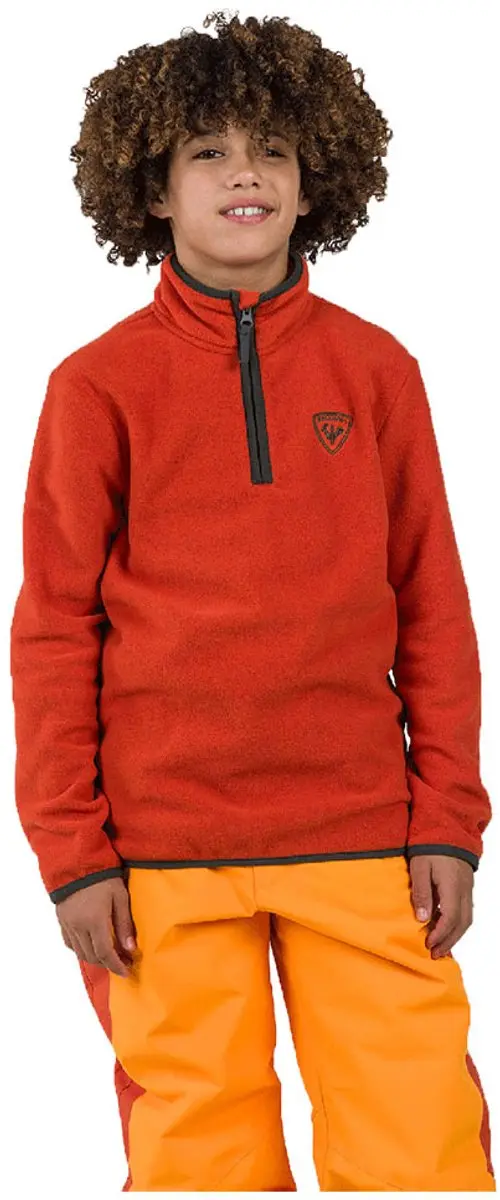 Rossignol Strawpile Fleece Met Halve Rits Oranje 16 Years Jongen