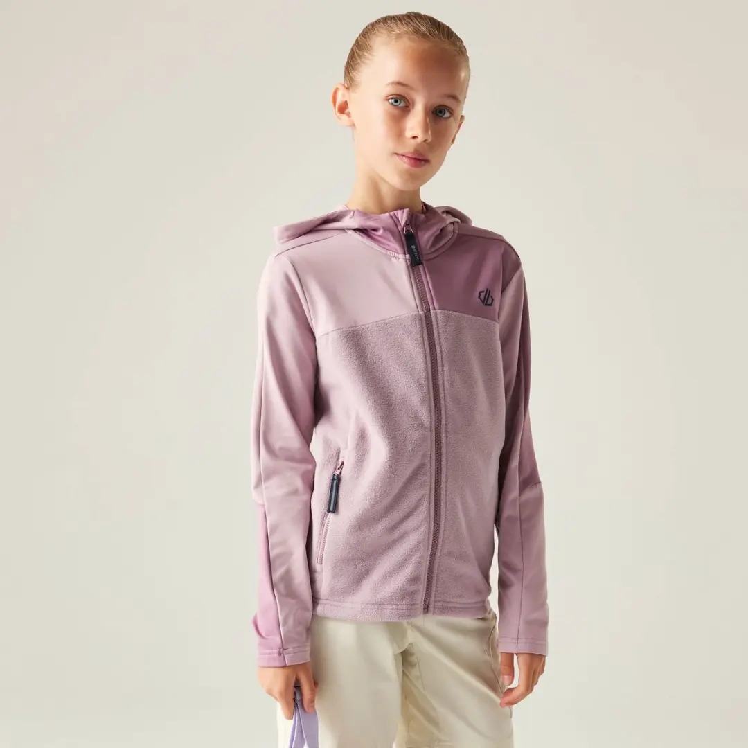 Dare2b Thriving Iv Fleece Met Volledige Rits Roze 11-12 Years Kinderen