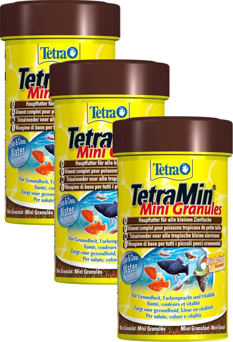 Tetra Tetramin Mini Granules Bio Act Vissenvoer