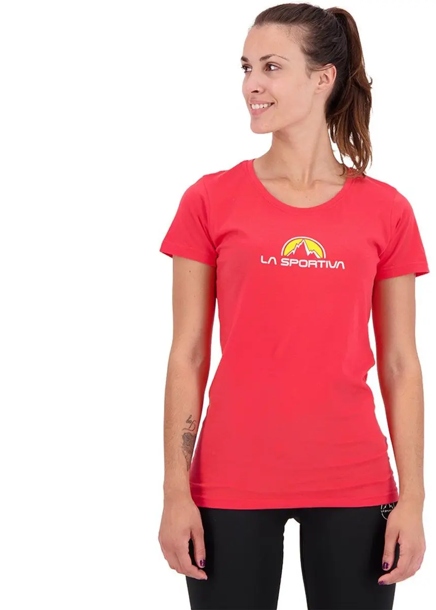 La Sportiva Footstep T-shirt Met Korte Mouwen Rood L Vrouw