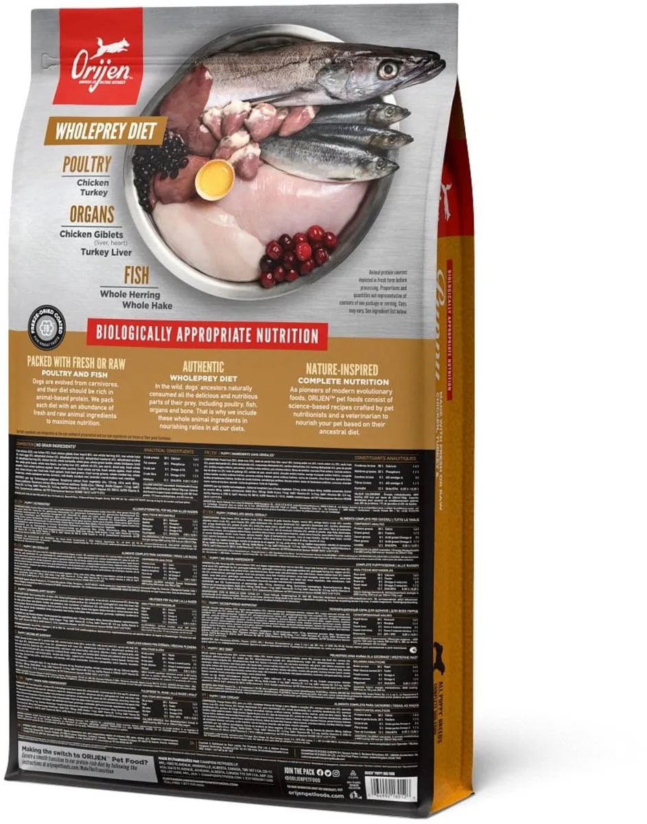 Orijen Whole Prey Puppy Kip&Kalkoen - Hondenvoer - 11.4 kg