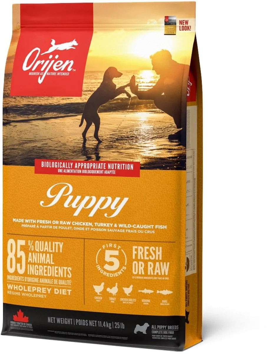 Orijen Whole Prey Puppy Kip&Kalkoen - Hondenvoer - 11.4 kg