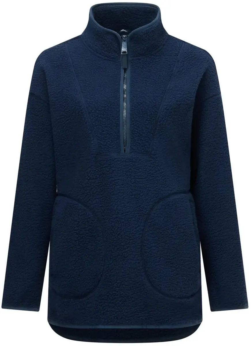 Regatta Frankie Borg Longline Fleece Met Halve Rits Blauw 38 Vrouw