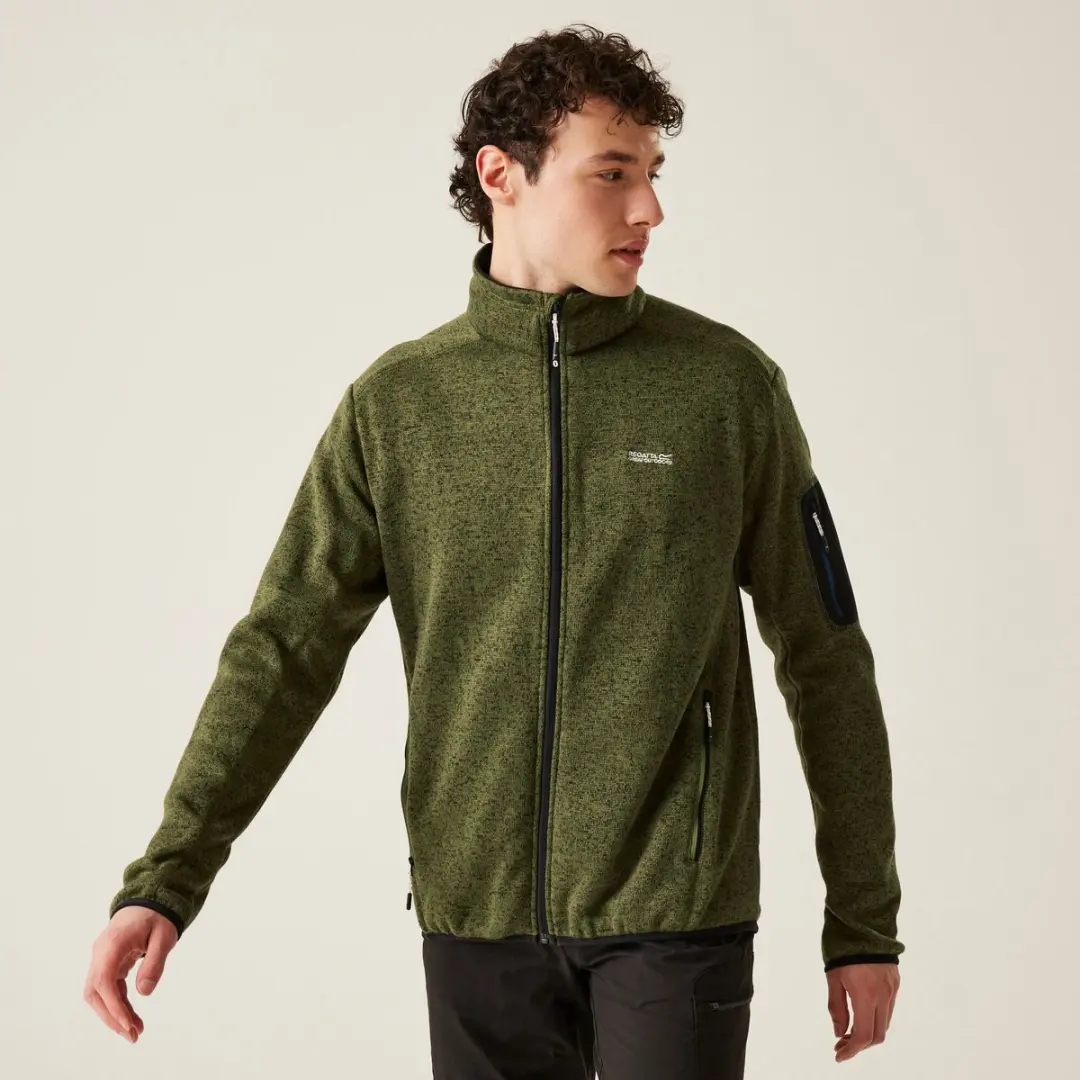 Fleece Heren Hiking Hoge Kraag Newhill