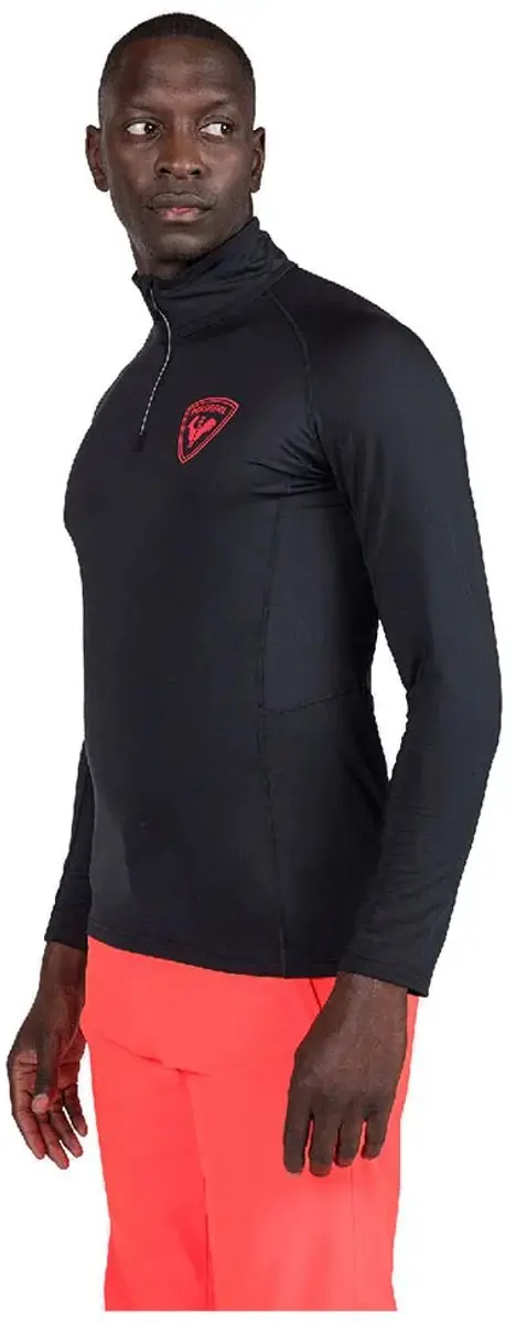 Rossignol New Hero Classique Fleece Met Halve Rits Zwart S Man - afbeelding 3 van 4