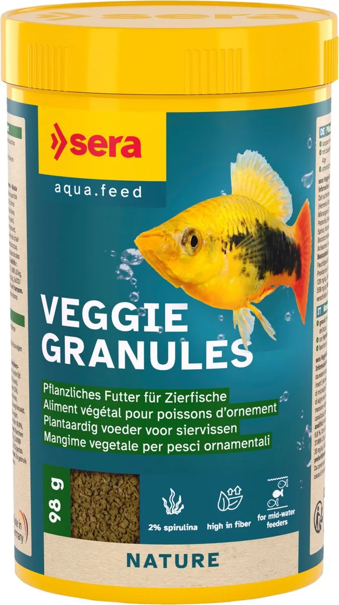Sera Veggie Granules Plantaardig Voeder 250ml