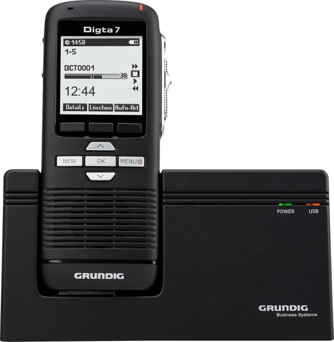 Grundig Digta 7 KDC7020I31 Dictaphone - Zwart - afbeelding 4 van 6