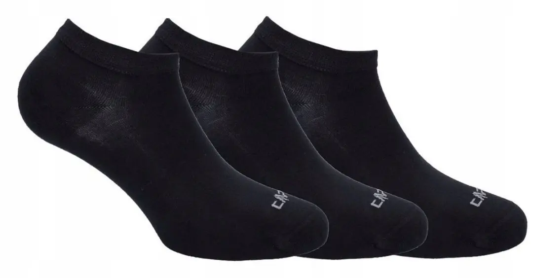 CMP Bamboo Onzichtbare Sokken 3-Pack - Maat 36-38 - Zwart - afbeelding 2 van 2