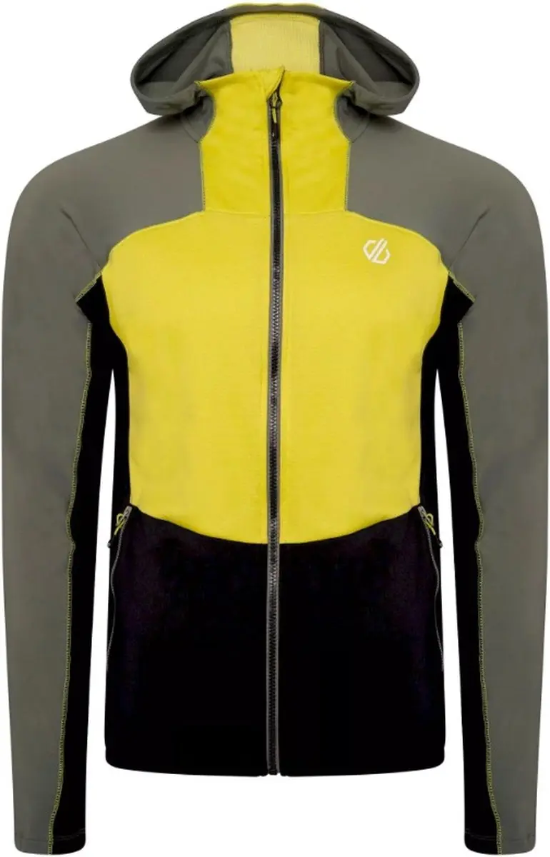 Dare2B Heren Revive II Core Stretch Hoodie AntiMoss/Blk Maat M