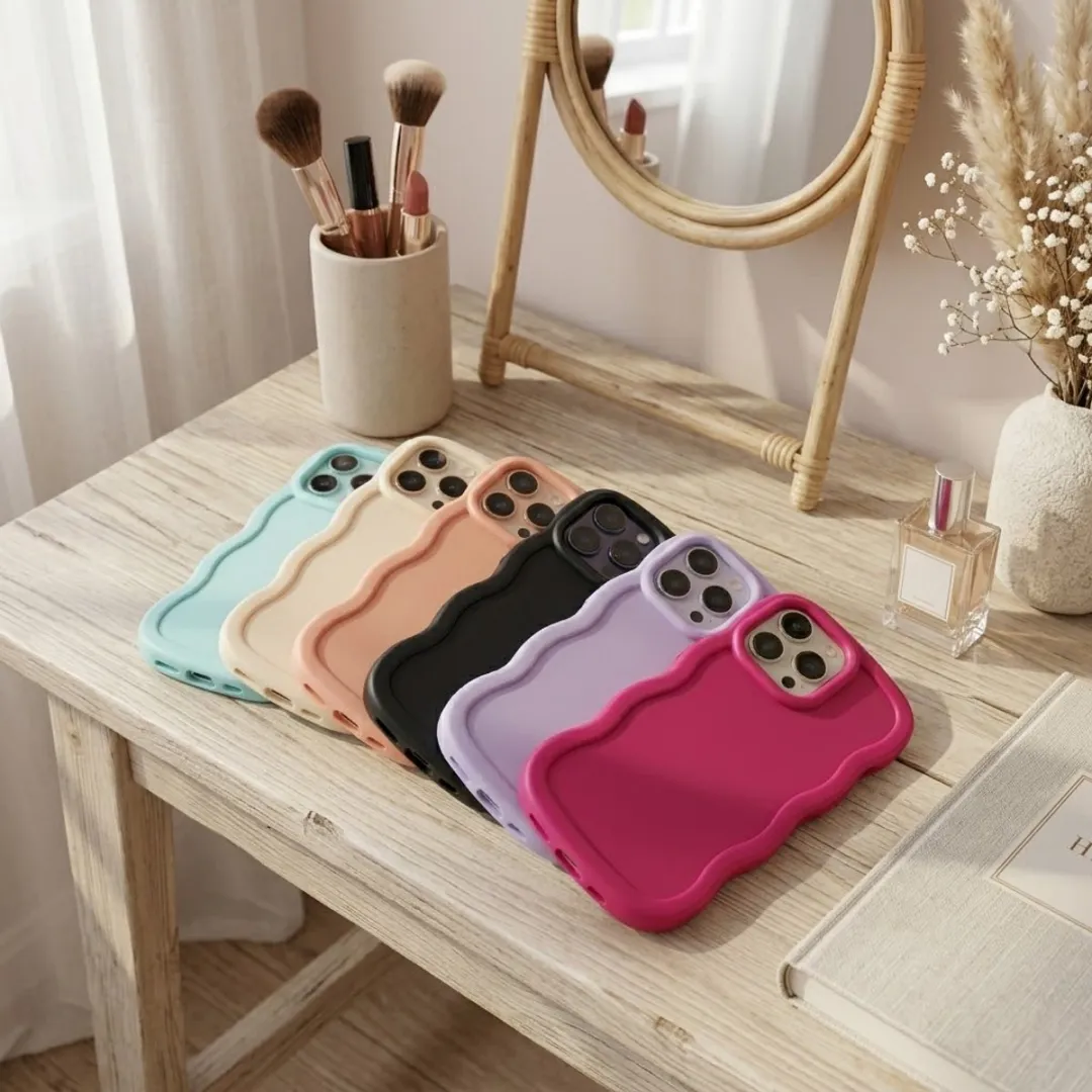 NUVEX iPhone 15 Pro Max Siliconen Hoesje Set - 6 Stuks - Mintgroen/Zwart/Roze