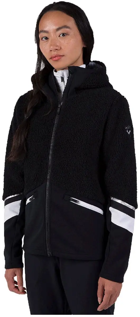 Rossignol Wispile Fleece Met Volledige Rits Zwart M Vrouw