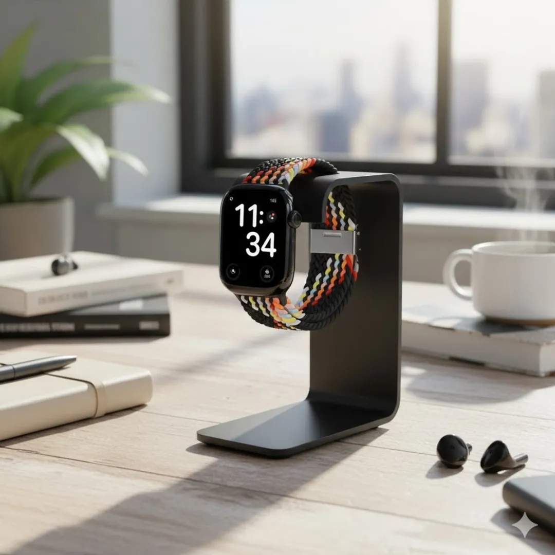 NUVEX Horlogebandje Apple Watch 38-42mm - Multicolor - Zwart